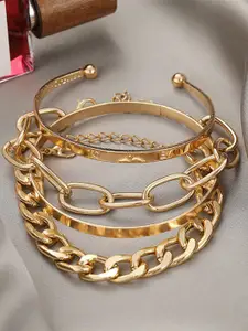 YouBella Gold-Plated Link Bracelet