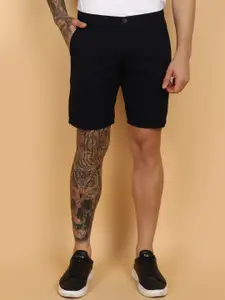 V-Mart Men Mid-Rise Twill Cotton Shorts
