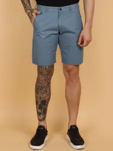 V-Mart Men Mid-Rise Twill Cotton Shorts