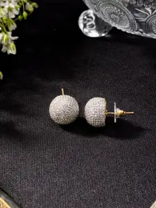 Niscka Silver Plated Stud Earrings