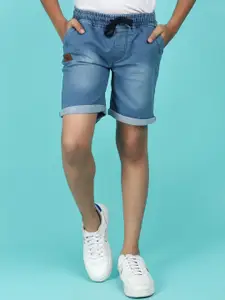 V-Mart Boys Washed Cotton Denim Shorts