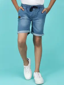 V-Mart Boys Washed Twill Cotton Denim Shorts