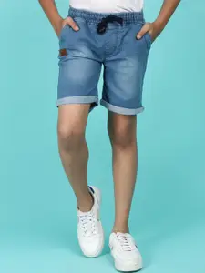 V-Mart Boys Washed Cotton Denim Shorts