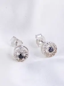 HIFLYER JEWELS 925 Sterling Silver Circular Studs Earrings