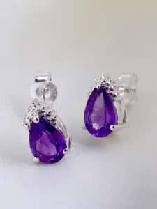 HIFLYER JEWELS 925 Sterling Silver Teardrop Shaped Studs Earrings