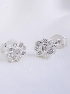 HIFLYER JEWELS 925 Sterling Silver Floral Studs Earrings