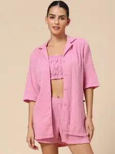 Chemistry Textured Pure Cotton Night suit