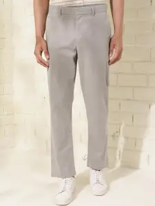 Fabindia Men Straight Fit Cotton Regular Trousers