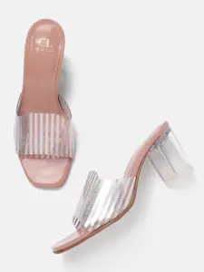 Carlton London Striped Block Heels