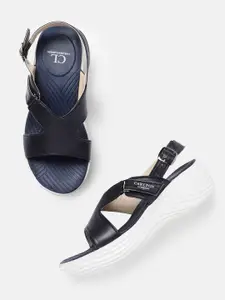 Carlton London Open Toe Comfort Sandals
