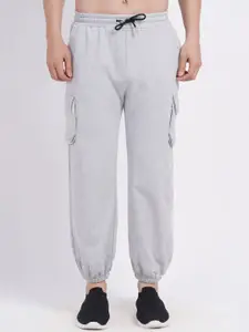 BAESD Men Relaxed Straight Leg High-Rise Easy Wash Cotton Joggers Trousers