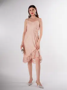 Stylecast X Hersheinbox Ruffled Lace A-Line Dress