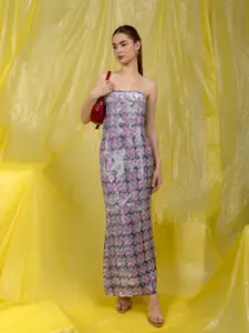 Stylecast X Hersheinbox Sequined Maxi Dress