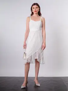 Stylecast X Hersheinbox Lace Sheath Midi Dress