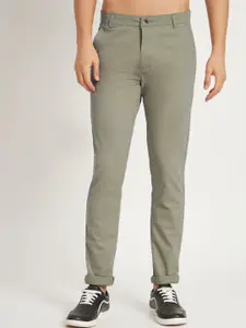 RAGZO Men Slim Fit Cotton Low-Rise Trousers