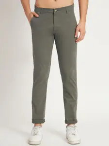 RAGZO Men Slim Fit Cotton Low-Rise Trousers