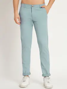 RAGZO Men Slim Fit Low-Rise Cotton Regular Trouser