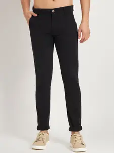 RAGZO Men Slim Fit Low-Rise Cotton Trousers