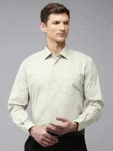 Van Heusen Custom Fit Opaque Printed Pure Cotton Formal Shirt