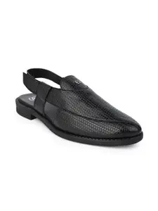 Alberto Torresi Men Textured Shoe-Style Sandals