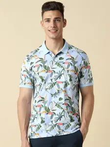Allen Solly Tropical Printed Polo Collar Cotton T-shirt
