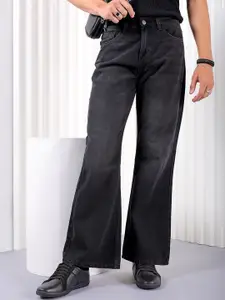 The Indian Garage Co Men Bootcut Light Fade Pure Cotton Jeans