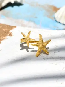 Voylla Gold Plated Open Finger Ring