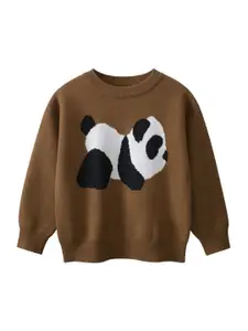 StyleCast x Revolte Boys Humour and Comic Printed Pullover Sweater