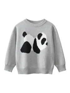 StyleCast x Revolte Boys Humour and Comic Printed Pullover Sweater