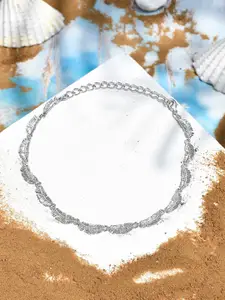 Voylla Rhodium-Plated Anklet