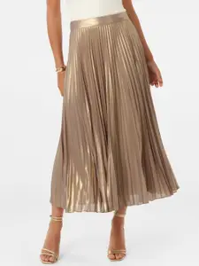 Forever New Pleated Mid Rise Maxi Skirt