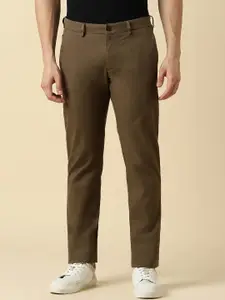 Allen Solly Men Mid-Rise Slim Fit Cotton Chinos Trousers
