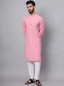 Latest Chikan Garments Mandarin Collar Cotton  Straight Kurta