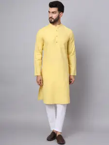 Latest Chikan Garments Mandarin Collar Jacquard Weave Pure Cotton Straight Kurta