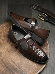 House of Pataudi Men Shoe-Style Sandals