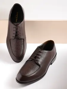 Kenneth Cole Men Leather Textured Formal Derbys