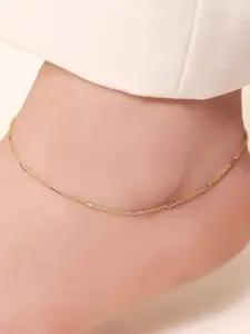 Zavya Rhodium-Plated 925 Pure Silver Anklet