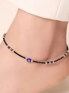 Zavya Rhodium-Plated 925 Pure Silver Anklet