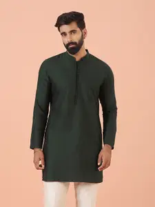 KISAH Mandarin Collar Long Sleeves Straight Kurta