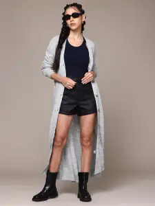 Roadster The Lifestyle Co. Acrylic Longline Front-Open Sweater