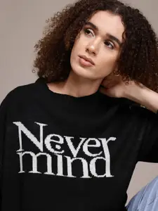 The Roadster Lifestyle Co. Pure Acrylic Typography Sweater