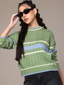 Roadster The Lifestyle Co. Acrylic Striped Pullover