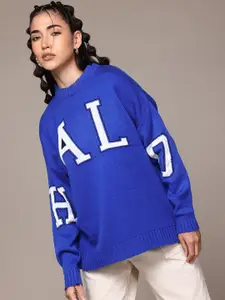 Roadster The Lifestyle Co. Acrylic Typography Self Design Pullover