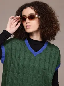 The Roadster Lifestyle Co. Cable Knit Sweater Vest