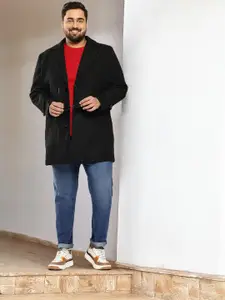 Sztori Plus Size Single-Breasted Overcoat
