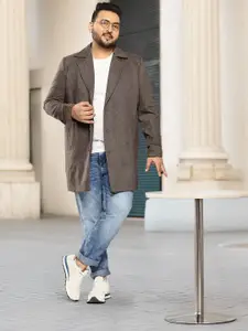 Sztori Plus Size Single-Breasted Overcoat