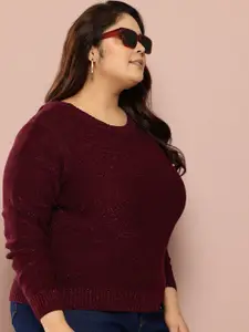 Sztori Plus Size Back Tie-Up Pullover