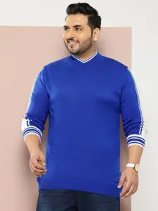 Sztori Plus Size Striped Sleeve Pullover