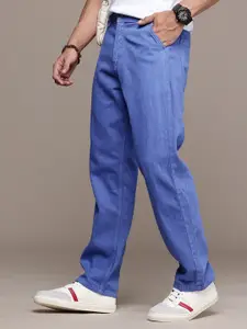 The Roadster Life Co. Men Pure Cotton Straight Fit Jeans