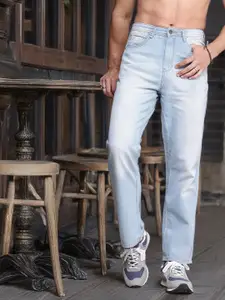 The Roadster Life Co. Men Pure Cotton Flared Light Fade Jeans